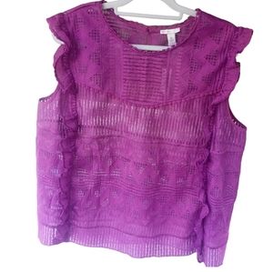 NWT JM Sportswear Est 1946 Purple Blouse Top New